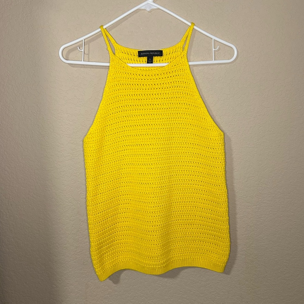 Banana Republic Halter Neck Sweater Tank Top small - Picture 3 of 6